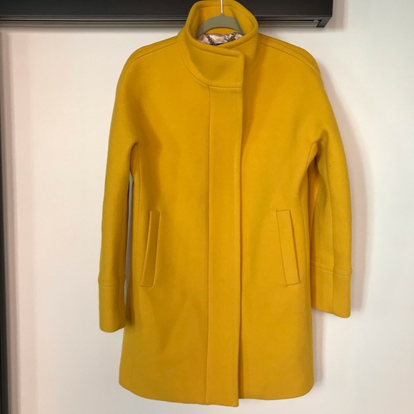 Yellow j crew coat Clearance